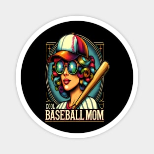 Determined Woman Empowered:  Best Baseball Mom Magnet